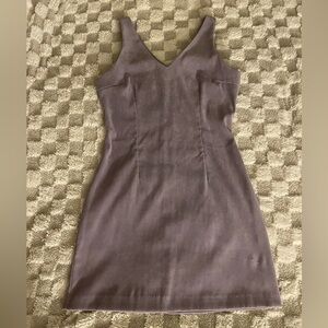 Elegant Purple Sleeveless Dress